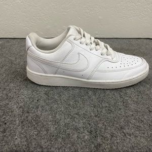Nike Court Vision Low Leather Tennis Shoe Women’s CD5434-100